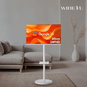 화이트에디션 구글스마트 60cm(24인치) FHDTV 와이드무빙뷰 삼탠바이미 거치가능