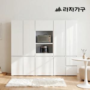 레빈 팬트리장 냉장고장 빌트인장 주방 수납장 세트 600 도어형+400 도어형