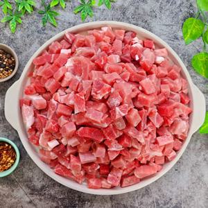 국내산 돼지고기 뒷다리살 후지 짜장카레용 1cm 두께 큐브모양 1kg