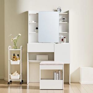 라움디 콘솔 수납 서랍 화장대 600/800/900 3size (거울,스툴 추가)