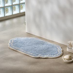 라피니라 프렌치 웨이브 면 발매트 SKYBLUE 40x60
