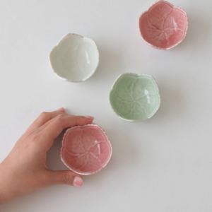 다섯잎 미니볼 종지 3color 7cm 소스볼 재팬