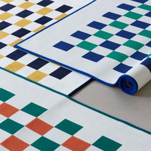크로마 체커보드 디자인 러그 카페트 3color/3size