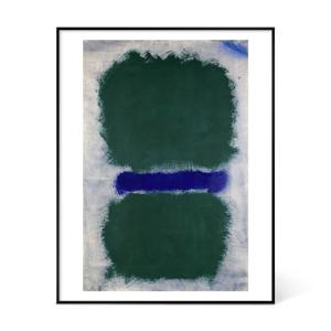 마크 로스코 - Untitled (Green Divided by Blue) (액자포함)