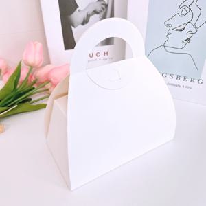 선물상자 무지 조각케이크 케이스 핸들상자 손잡이박스 돌떡박스