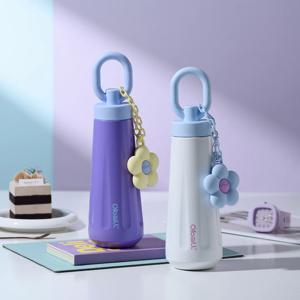 [1+1] 블러썸 여신 오볼 텀블러 스트로우 손잡이 스텐316 보온 보냉 500ml