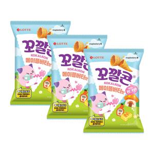 메이플스토리 X 꼬깔콘 메이플버터맛 134g x3개