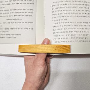원목 33도 각도 왼손 독서링 북홀더링 우드 북링 북마크