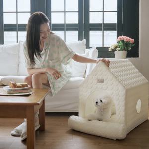 *26년NEW* 스크래치에 강한 사계절 펫하우스 강아지집 숨숨집 (방석포함)