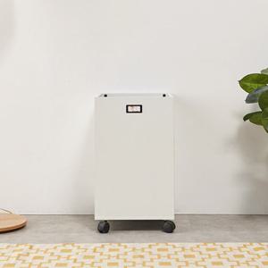 미니멀 오피스 이동식 쓰레기통 분리수거함(100L용량 40cm) 플라스틱 대