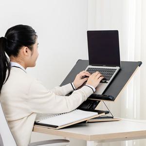 2단 독서대 각도 높이 조절 독서대 PL560 블랙