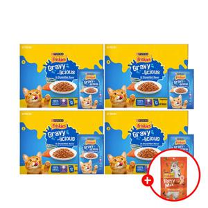 프리스키 주식파우치 그레이비 바다생선 70g 48팩+파티믹스 60g 1봉증정