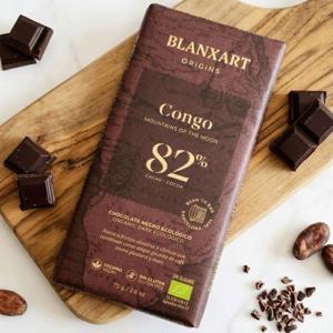 블랑사르트 유기농 다크초콜릿 82% 빈투바초콜릿 75g