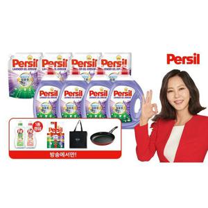 [신라밸] 퍼실 26 New 딥클린 파워 라벤더 맥스 2L x 4개+1.8L x 4팩+라벤더젤 300ML X 1개+프릴 700ML+26cm 프라이팬 1개+쿨러백 (일반&드럼 겸용)
