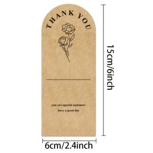 TEMU 배송 상자, 선물 가방 및 봉투 장식 스티커용 크라프트 종이 감사 테마 밀봉 스티커 (팩당 25매), 이커머스 포장 라벨