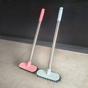 TEMU 2개 세트 바닥솔, 강모솔, 욕실솔, 바닥솔, 욕실 변기솔, 가정용 강모 바닥 세척, 타일 청소솔