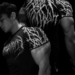 TEMU 새로운 남성용 고탄력 폴리에스터 스포츠 티셔츠—Soul Decay 반팔 압박 셔츠 패션 스포츠 셔츠, 헬스, 러닝, 트레이닝 및 레저 웨어에 적합—통기성 및 세탁기 사용 가능한 원단— 십 대 및 성인을 위한 이상적인 선물, 니트|짐웨어