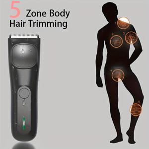 TEMU 남녀 공용 음부 및 바디 헤어 트리머, 전기 발 트리머, 보호 커버 키트 2개 포함, 세라믹 블레이드 헤드, 건습 겸용 면도기, - USB 충전식 면도기, 헤어 클리퍼, 헤어 가위, 면도기, 면도날