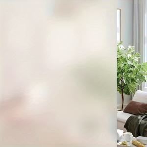 TEMU 1롤 정전기 부착 방지 유리 스티커, 무광 발코니 욕실 사무실, 자외선 차단 프라이버시 필름, 정전기 흡착 초고밀도 24 정전기 PVC