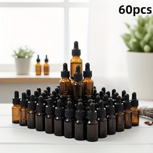 TEMU 재사용 가능한 에센셜 오일 병, 다목적, 10ml, 60개 세트
