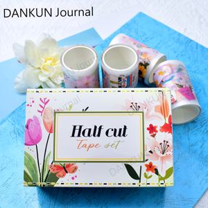 TEMU 4개입 레저 테마 PET 및 종이 테이프 세트 - 미리 재단된 장식용 마스킹 테이프 롤, 문구 장식, 스크랩북, 저널링, 선물 포장, 공예 및 컬렉션에 적합