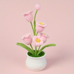 TEMU 손으로 뜨는 완제품: 모조 민들레 화분, 선생님 선물, 어버이날 선물, 장식품으로 적합
