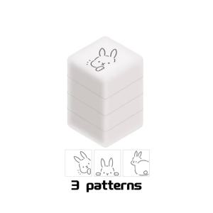 TEMU 1개 3-in-1 세로 줄무늬 디자인 동물 스탬프 & 쌓을 수 있는 스탬프, 저널, 스크랩북킹, 일기, DIY 공예용 - 테마 장식용 직사각형 스탬프, 사무실용