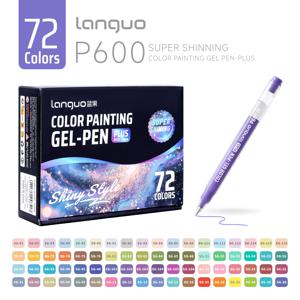 TEMU 72색 슈퍼 반짝이 컬러 페인팅 젤펜 선물 세트, 다기능 컬러 드로잉 펜, 미술 페인팅 & DIY 마킹 문구