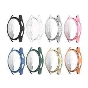TEMU 삼성 7 40mm 44mm 케이스, HD 스크린 보호 필름 소프트 TPU 범퍼 케이스 페이스 커버 (삼성 7 40mm 44mm용)