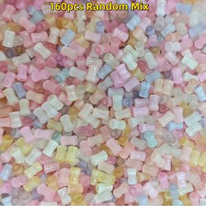 TEMU 420개/160개 고품질 유리 대나무 구슬, 주얼리 제작용 DIY 공예 액세서리, 팔찌, 목걸이, 폰참, 의류 장식, 가방참, 휴일 장식용 - 창의적인 홈 데코, 가족과 친구를 위한 이상적인 선물, 구슬 & 구슬 세트