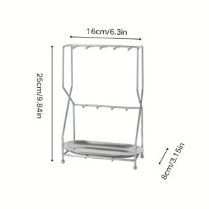 TEMU 1개 북유럽 스타일 철제 아트 주얼리 진열대 트레이 포함, 주얼리 타워