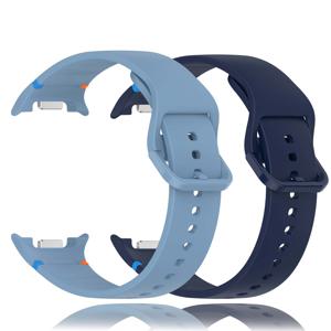 TEMU 2개 실리콘 스마트 워치 밴드, 삼성 8/8 클래식 스트랩용, 사이즈 40mm, 44mm, 46mm, 다채롭고 편안하며 통기성이 좋음, 내구성이 뛰어나고 얼룩 방지
