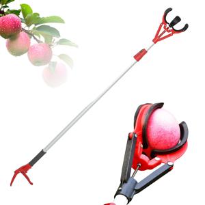 TEMU 과일 따개, 긴 손잡이 과일 수확기 3.74-5.58ft 텔레스코핑 과일 따개대, 사과, 배, 감, 레몬, 망고용 고ところ伸縮식 과일 집게대