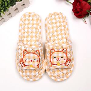 TEMU [] 복고양이 3중 쿠션 층간소음방지 쿠션 면 거실화 거실 실내화 실내 슬리퍼