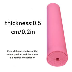 TEMU 5mm EVA 요가 매트 - 내구성 좋고 가벼우며 미끄럼 및 습기 방지 - 홈짐 및 피트니스 트레이닝용으로 완벽 - 블루, 퍼플, 핑크 단일 팩, 운동용 바닥재 | 다용도 피트니스 매트 | 습기 방지 매트, 운동 매트