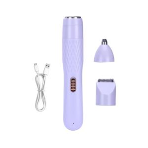 TEMU FEIYBA 3In1 다기능 전기 헤어 트리머; 눈썹 쉐이퍼, USB 충전식 면도기, 귀, 코, 얼굴 수염, 겨드랑이, 비키니 라인 등 다양한 부위 털 제거에 적합