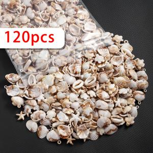 TEMU 40/80/120개 다양한 스타일의 바다거북, , 조개 혼합 아크릴 참, 목걸이, 팔찌, 귀걸이 주얼리 제작, DIY 열쇠고리 및 키체인 액세서리용