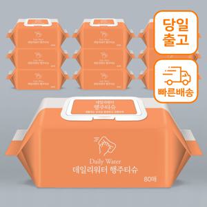 TEMU 데일리워터 행주티슈 80매 10개