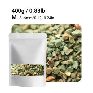 TEMU 150g/400g 녹색 제올라이트 자갈, 통기성 있는 식물 재배용 충전재, 다육식물 심기, 수족관 조경, 식물 토핑, 수족관 여과기 및 조경용, 가정용 조경 장식