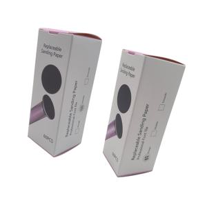 TEMU 120개 전동 발 각질 제거 샌드페이퍼 패드 교체용 80/100 Grit 각질 제거 디스크 라이트 베이지 색상, 스테인리스 스틸 샤프 포함