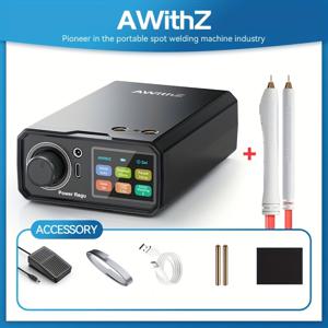TEMU 휴대용 스팟 용접기, 듀얼 펄스 용접기, 99단계 조절 가능, 내장형 10000mAh 대용량 A급 배터리 셀, 가정용 용접 키트, 18650/리튬 배터리용, 소형 금속 가공/수리
