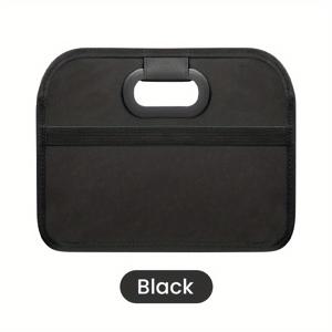TEMU 30L 접이식 휴대용 SUV 트렁크 정리함, 캠핑, 야외 및 가정용 경량 차량 수납박스, 공간절약형 멀티 기능 정리함, 메쉬 포켓으로 모든 물품 깔끔 정리