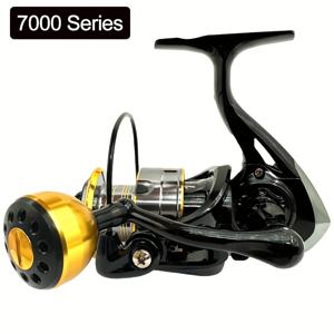 TEMU 초강력 내구성 스피닝 낚시 릴 - 1000-7000 시리즈 회전식 낚시 릴, 8Kg 드랙, 부드럽고 민감한 알루미늄 합금 바디, 담수 및 해수 겸용 좌/우 핸드 교체 가능