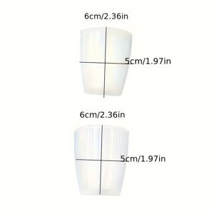 TEMU 실리콘 몰드 2개 세트 줄무늬 미니 꽃바구니 가구 데스크탑 분위기 장식 선물 레진 플라스터 공예용 실리콘 몰드