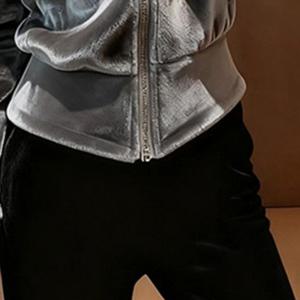 TEMU 2025년 가을/겨울 신상 화이트 스탠드업 칼라 숏 코트, 너무 예쁜 스타일의 슈퍼 굿 룩, 핑크 웨이스트 아우터 웨어 탑