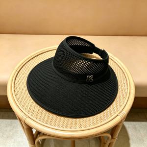 TEMU 여성용 아웃도어 비저 모자, 속이 빈 통기성 디자인, 포니테일 및 번 스타일링에 적합, 조절 가능한 탄성 스트랩, 접이식 휴대용 넓은 챙. 야외 레저, 해변, 해변, 골프 및 테니스에 이상적