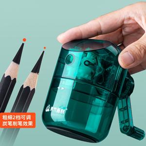 TEMU 스케치 전문가용 연필깎이 - 3단계 조절식 수동 연필깎기, 6-8mm 심에 적합, 목탄연필 및 색연필용 이상적인 선택, 스케치 및 회화용 필수 연필깎이. 미술 용품, 미술 도구