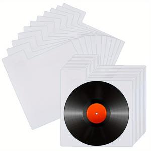 TEMU 앨범 CD DVD 미디어 북 선반 보관용 36개 플라스틱 비닐 레코드 분리대, 직사각형 화이트 350x320x0.3mm 공예 재료 스티커 수제 세트, 추수감사절 및 새해 선물