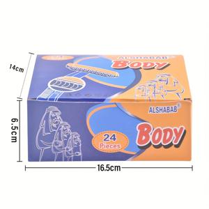 TEMU 24개입/박스 여성용 일회용 면도기, 생리용 수동 면도기, 개별 포장, 면도날 1개 포함, 콤빗 헤드, 얼굴, 다리, 팔, 비키니 라인, 바디 털 제거 도구