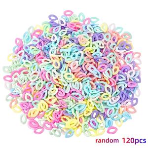 TEMU 120개 세트 17*23mm 마카롱 랜덤 색상 체인 구슬 걸쇠, DIY 목걸이, 휴대폰 파우치 체인, 주얼리 제작, 장식용 액세서리, 선물용